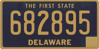 DE license plate 682895