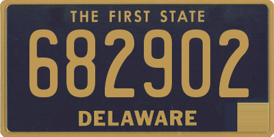 DE license plate 682902