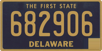 DE license plate 682906