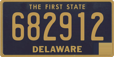 DE license plate 682912