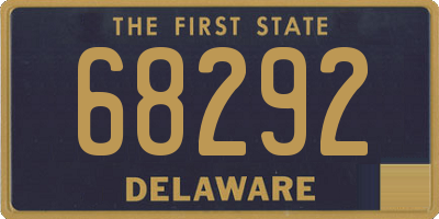DE license plate 68292
