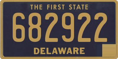DE license plate 682922