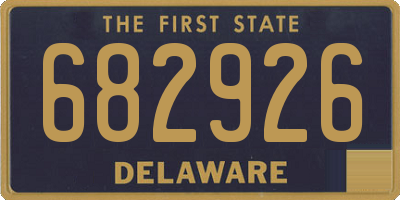 DE license plate 682926