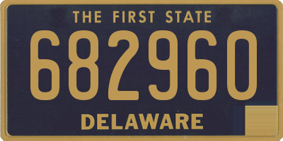 DE license plate 682960