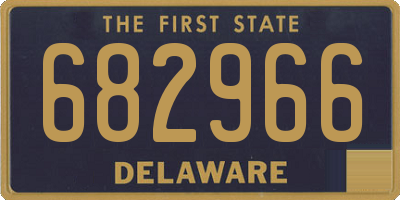 DE license plate 682966