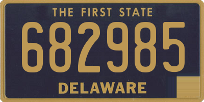 DE license plate 682985