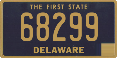 DE license plate 68299