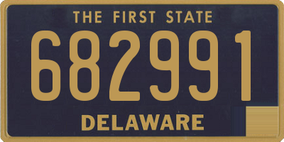 DE license plate 682991