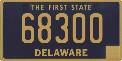 DE license plate 68300