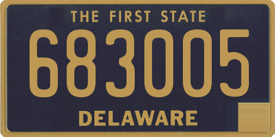 DE license plate 683005