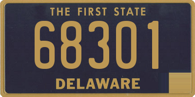 DE license plate 68301
