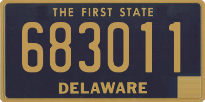 DE license plate 683011