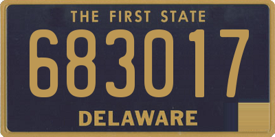 DE license plate 683017