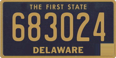 DE license plate 683024