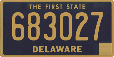 DE license plate 683027