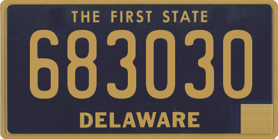 DE license plate 683030
