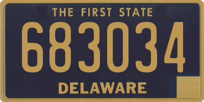 DE license plate 683034