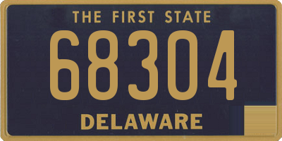 DE license plate 68304