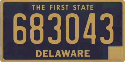 DE license plate 683043
