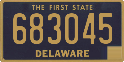 DE license plate 683045
