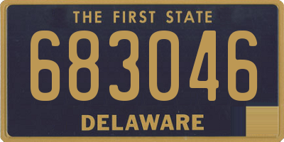 DE license plate 683046