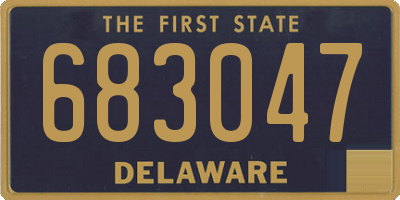 DE license plate 683047