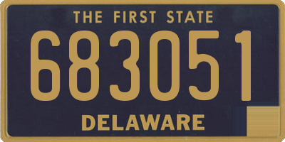 DE license plate 683051