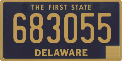 DE license plate 683055