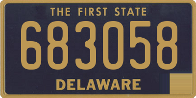 DE license plate 683058