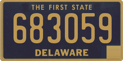 DE license plate 683059