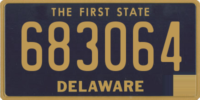 DE license plate 683064