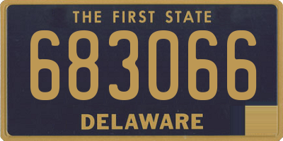DE license plate 683066