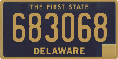 DE license plate 683068