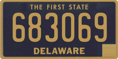 DE license plate 683069