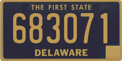 DE license plate 683071