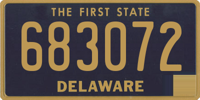 DE license plate 683072