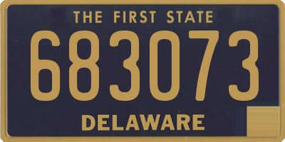 DE license plate 683073