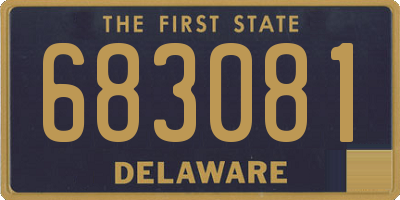 DE license plate 683081