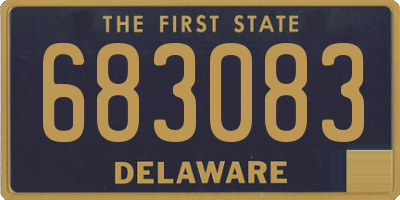 DE license plate 683083