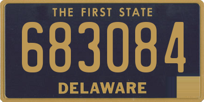 DE license plate 683084