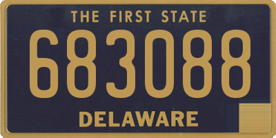 DE license plate 683088