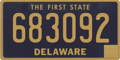 DE license plate 683092
