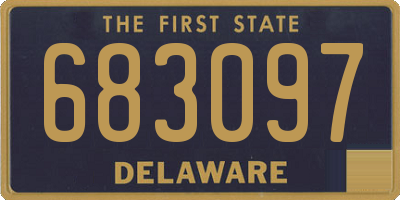 DE license plate 683097