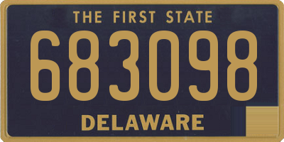 DE license plate 683098