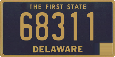 DE license plate 68311