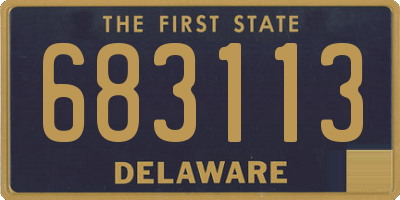 DE license plate 683113