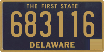 DE license plate 683116