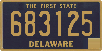 DE license plate 683125