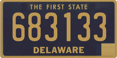 DE license plate 683133