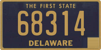 DE license plate 68314